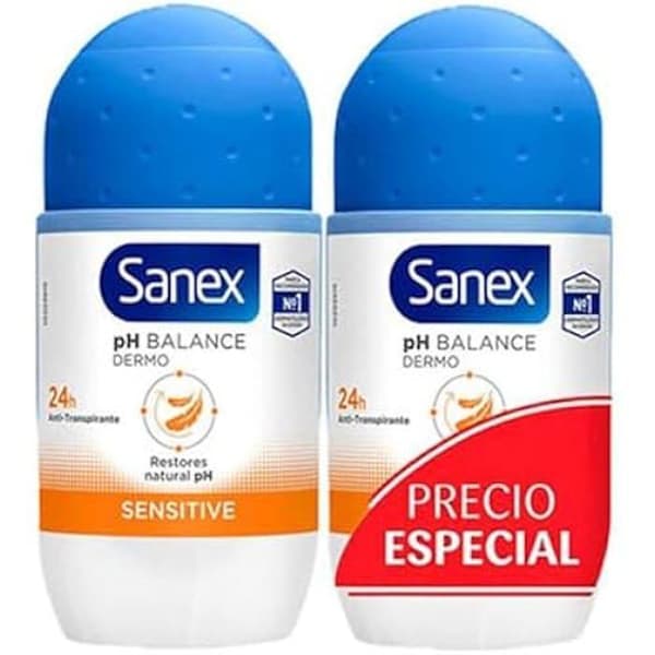 Sanex roll-on deodorant 50ml DPL Sensitive - Alkoholfri - Blandad vuxen