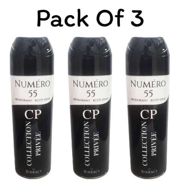 Collection Privée Nummer 55 Deodorant för män 3 * 200ml