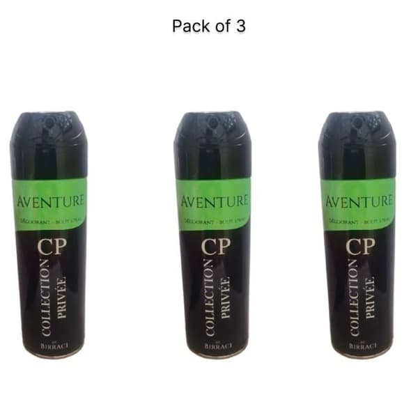 Collection Privée Aventure Deodorant för män 3*200ml