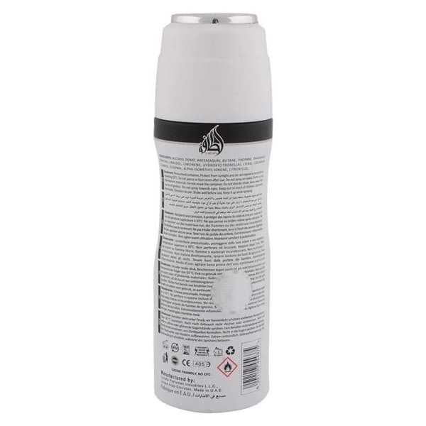 Deodorant - LATTAFA - Ana Abiyedh I Am White - 200 ml - Utan aluminiumsalter - Kvinna