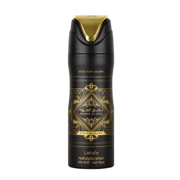 Spraydeodorant - LATTAFA - Bade'e Al Oud - 250ml - Unisex - Träaroma