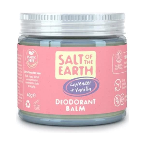 JORDENS SALT - Lavendel-Vanilj Deodorant Balm 60 g (Vanilj - Lavendel)