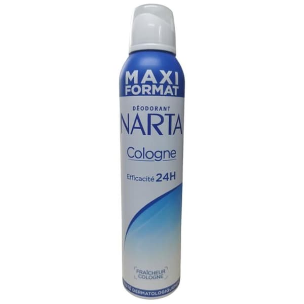 Deodorant - Narta - Cologne Maxi Format - 250 ml - Hypoallergen - Blandad