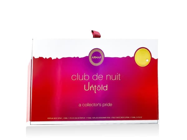 Armaf Club de Nuit Untold EDP 105 ml + Bodyspray 50 ml + DST 75 g + BL 100 ml (unisex)
