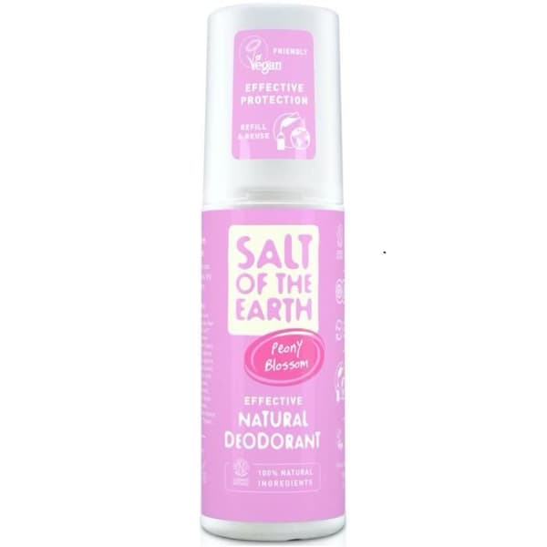 Salt of The Earth Spray Deodorant Naturlig Pionblomma 100 ml