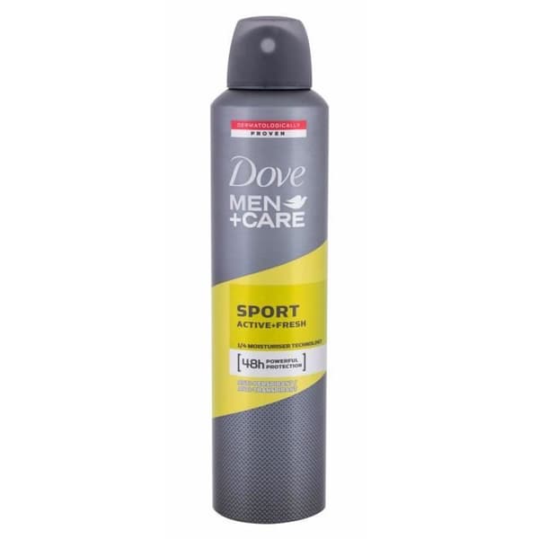Dove Men's Deodorant + Active Sports Care + Fresh - 250ml - Antiperspirant