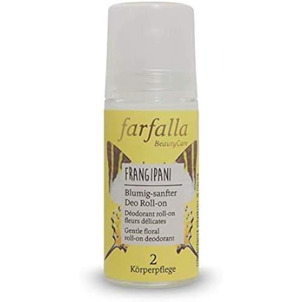 Deodorant - FARFALLA - Frangipani - 50 ml - Utan aluminium - 100% naturligt certifierat