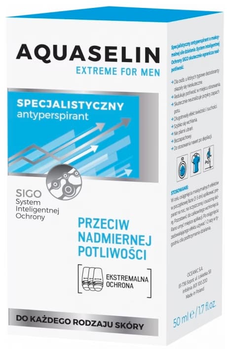 AQUASELIN EXTREME antiperspirantti roll-on miehille 50