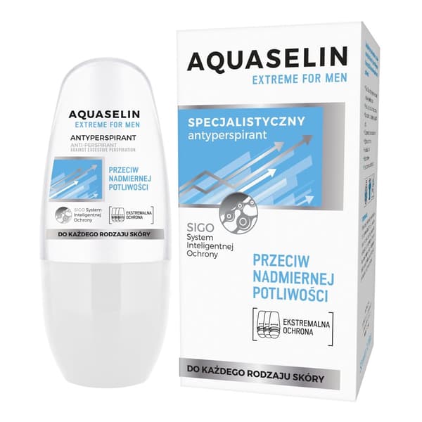 AQUASELIN EXTREME antiperspirantti roll-on miehille 50