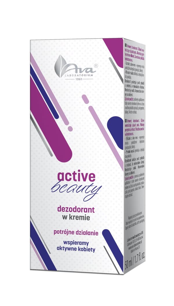 AVA ACTIVE BEAUTY -voidedeodorantti TRIPLE VAIKUTTEINEN 50 ml
