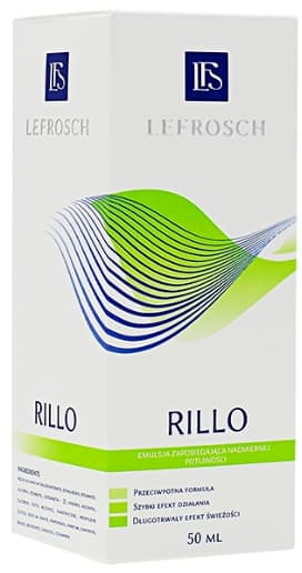 LEFROSCH RILLO antiperspirantti roll-on liialliseen hikoiluun 50 ml