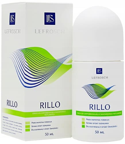 LEFROSCH RILLO antiperspirantti roll-on liialliseen hikoiluun 50 ml