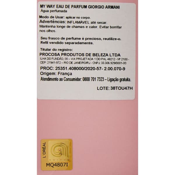 Parfym Herrar Armani MY WAY 30 ml