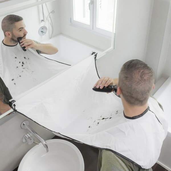 Skägg-Trimming Haklapp med sugkoppar Bibdy InnovaGoods