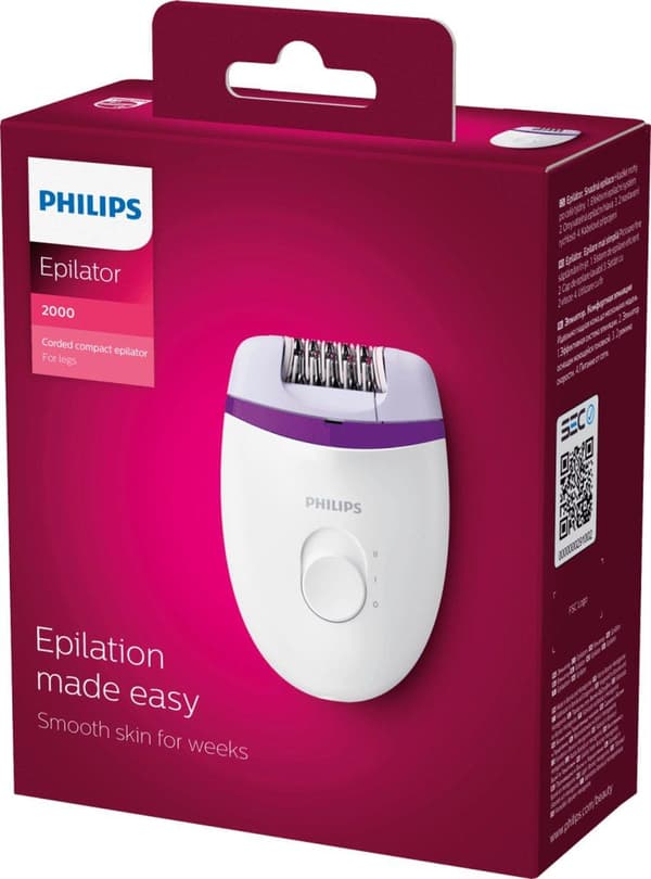 Philips Satinelle Essential BRE225/00 epilator Lilla, hvid