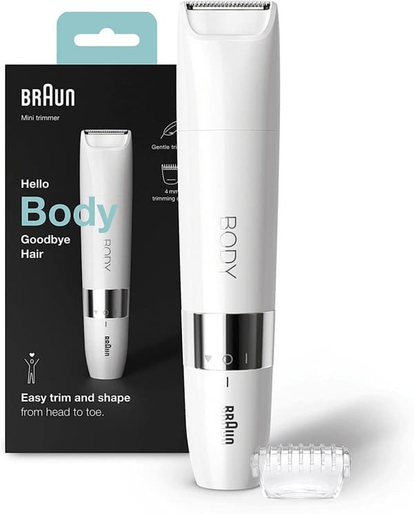 Braun | BS1000 | Mini Trimmer Bodysuit | Driftstid (max) min | Pærens levetid (blinker) Ikke relevant | Antal effektniveauer