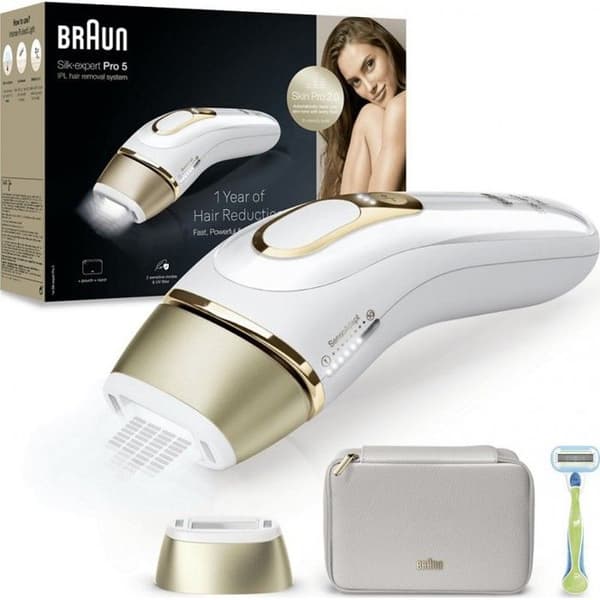 Epilator IPL BRAUN Silk-expert Pro 5 PL5052 - Trådlös - IPL-teknik - Precisionhuvud