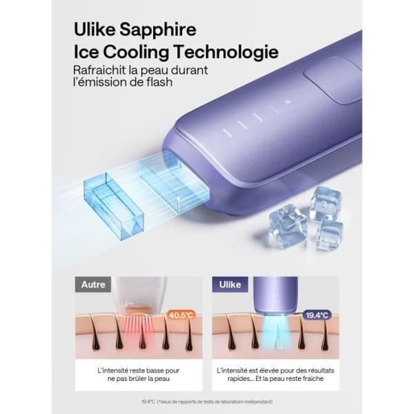 Pulserande ljus epilator 700 000 Flash AIR3 Ulike Violet UI06-PR