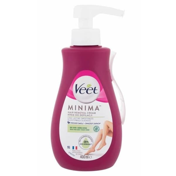 Veet 400ml Minima hårborttagningskräm torr hud,