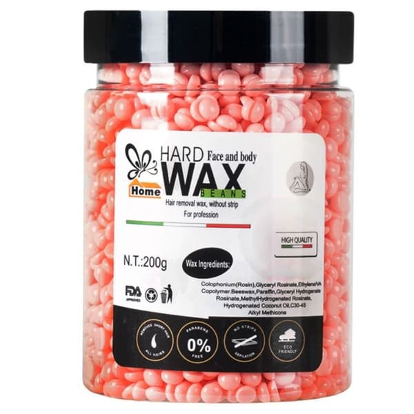 Fast hårborttagningsvax - TD® - Rosa - 200g - Utan kolofonium - För alla hudtyper