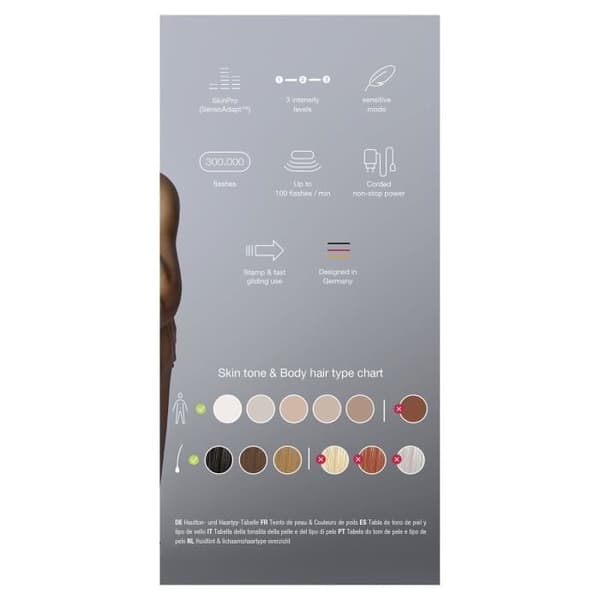 Pulserande ljusepilator - BRAUN - PL3020 - 3 intensitetsnivåer - 300 000 blixtar - Ansikte och kropp