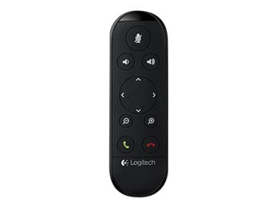 Logitech ConferenceCam Connect fjernkontroll IR Kabelfri Webkamera Trykknapper Sort, Sølv