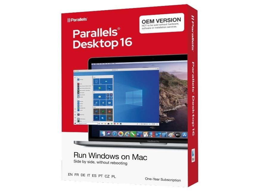 RESTRICTED: 1 parLLELS DESKTOP | 16 FLATPACK 1YR OEM EU IN