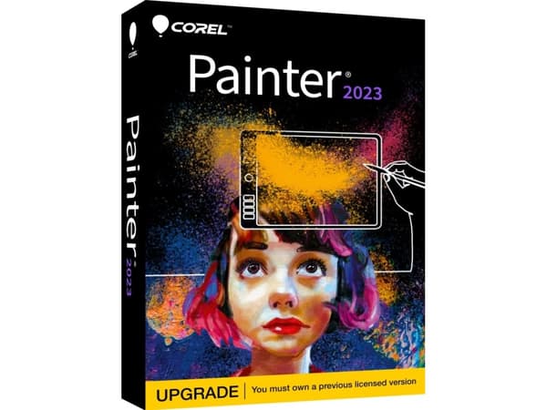 Corel Painter 2023 - Bokspakke (oppgradering) - 1 bruker - Win, Mac - Engelsk, Tysk, Fransk - Europa