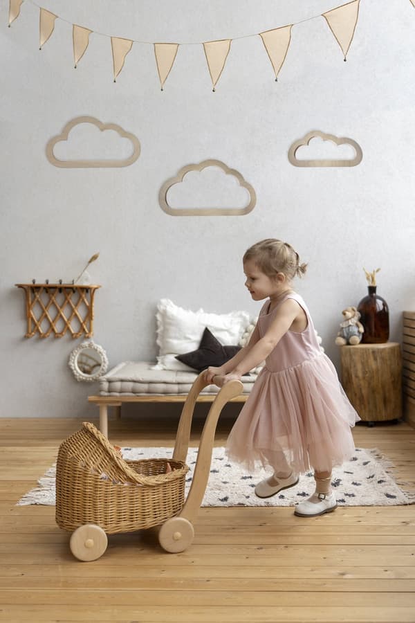 STORE TRÆSKYER 3 stk. SÆT Boho Deco Træ Sky Dekoration