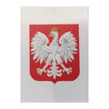 Pikkukuva 1 / 4: PVC-LEVY Puolan vaakuna KOTKA Vaakuna vaalit koulun toimisto A4 21x30cm T058