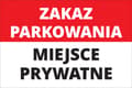 Miniatyrbild 1 av 4: Skylt för parkeringsförbud 20x30 cm PVC T040