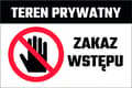 Miniatyrbild 1 av 4: TALLRIK Ingen entré 20x30 cm PVC T029
