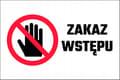 Miniatyrbild 1 av 4: TALLRIK Ingen entré 20x30 cm PVC T016