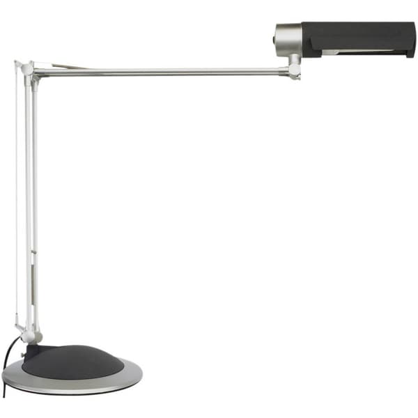 Maul MAULoffice 8215095 Skrivbordslampa Lågenergilampa E27 20 W Silver, Svart Silver