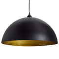 Miniatyrbild 7 av 9: vidaXL Taklampa 2 st höjdjusterbar halvrund svart