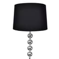 Miniatyrbild 2 av 2: vidaXL Golvlampa med högt stativ och lampskärm svart