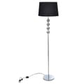 Miniatyrbild 1 av 2: vidaXL Golvlampa med högt stativ och lampskärm svart