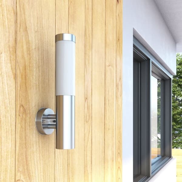 vidaXL Utebelysning Savona vägglampa 2-pack