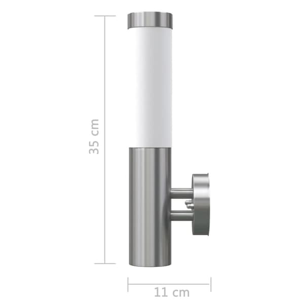 vidaXL Utebelysning Savona vägglampa 2-pack