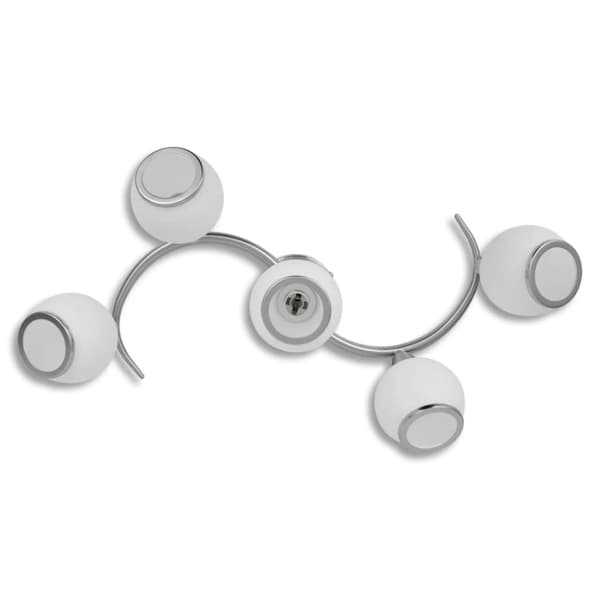 vidaXL 240987 Taklampe med glasskuler på vinkelspor
