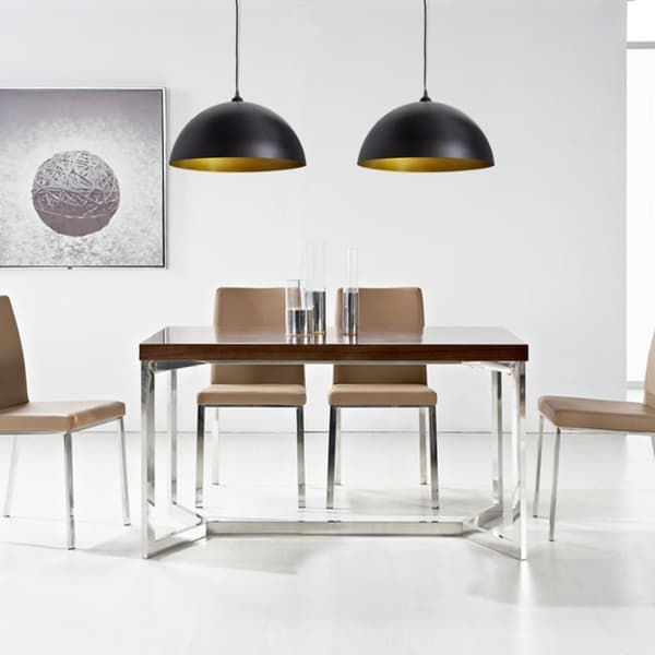 vidaXL loftslampe halvkugle 2 stk. højdejusterbar sort