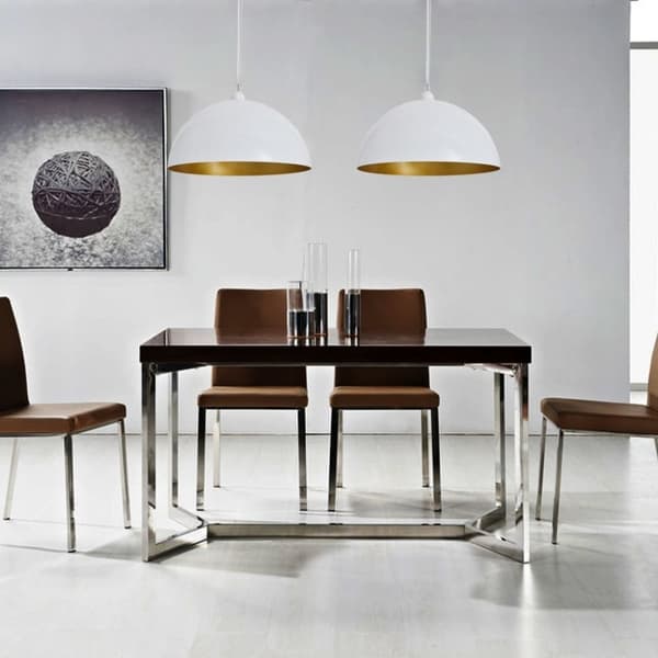vidaXL loftslampe halvkugle 2 stk. højdejusterbar hvid