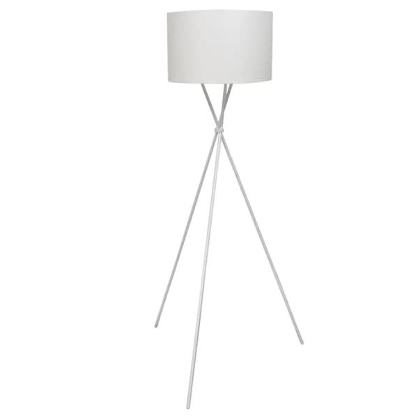 vidaXL standerlampe med højt stativ hvid