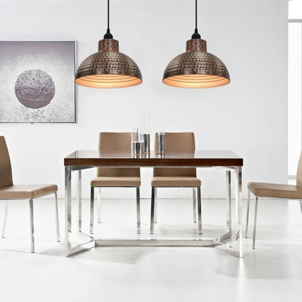 vidaXL loftlamper halvkugle 2 stk. kobberfarvet