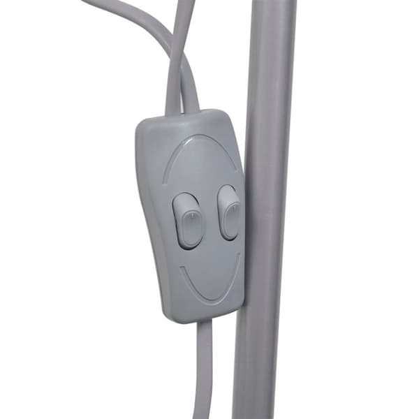vidaXL gulvlampe grå