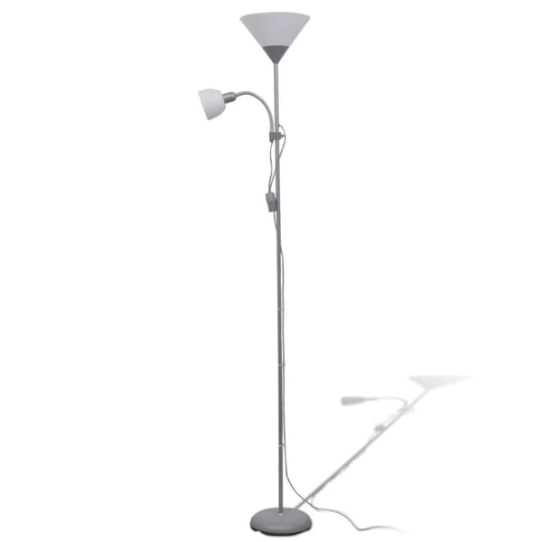 vidaXL gulvlampe grå