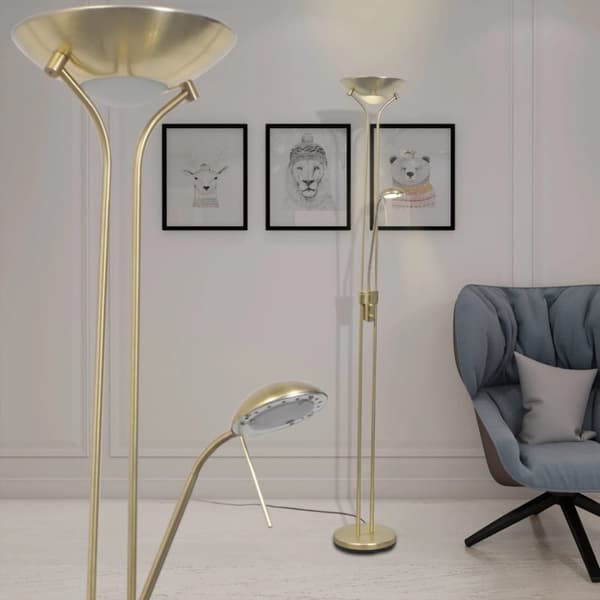 vidaXL Himmennettävä lattiavalaisin LED 23 W