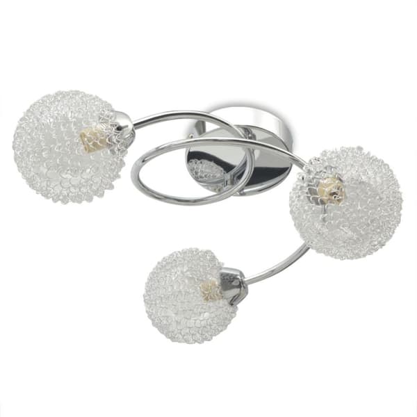 vidaXL loftslampe med 3 LED-pærer G9 120 W