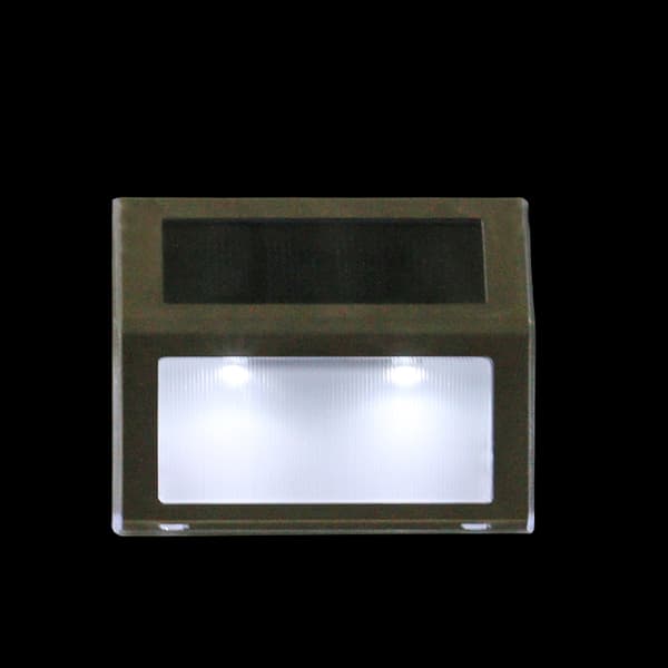 Solcellelampe for rekkverk / trapp