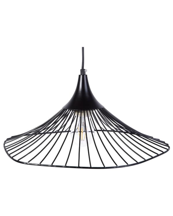 Riippuvalaisin musta 40 x 128 x 40 cm metalli PVC kartio säädettävä johto max 40W